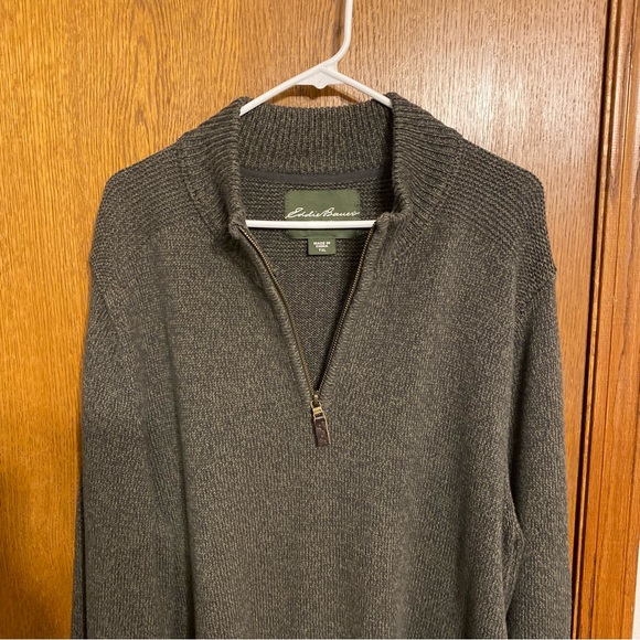 Men’s Extra Large Tall Eddie Bauer Classic 1/4 zip pullover - Picture 4 of 12